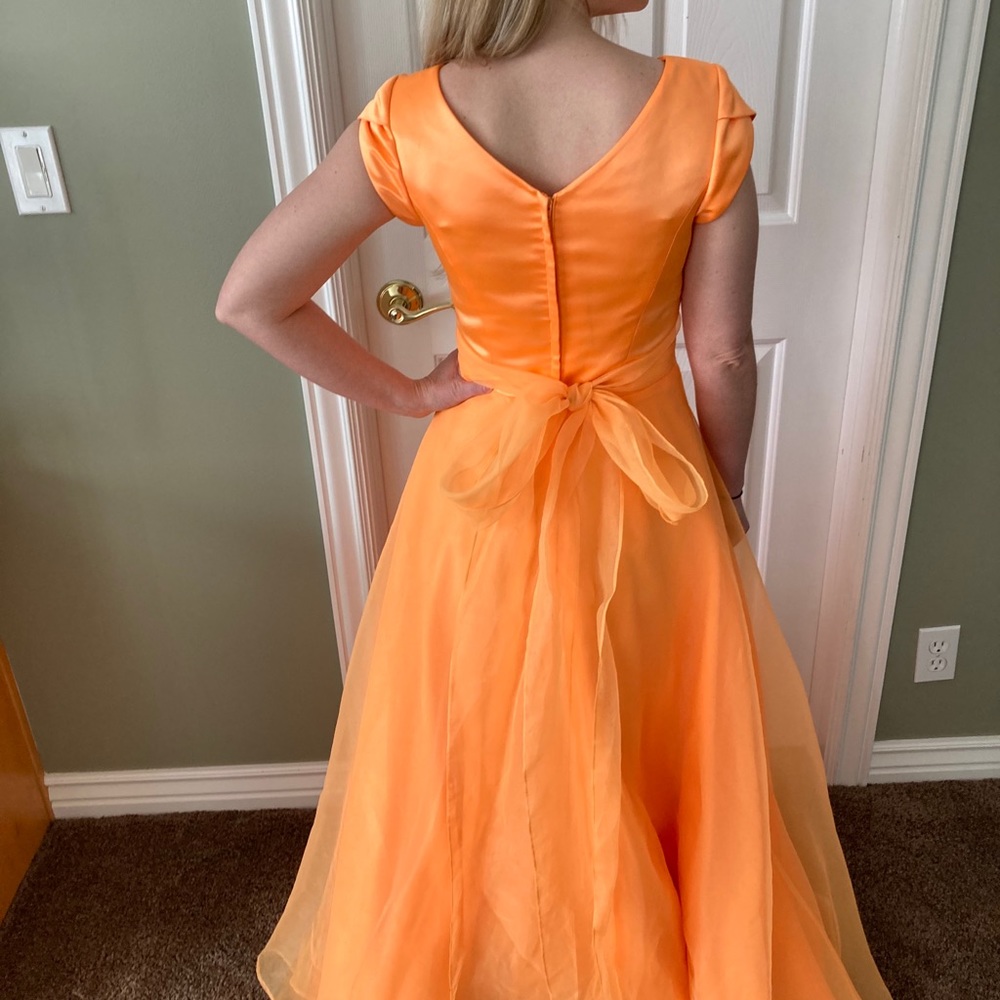 Formal prom dress orange